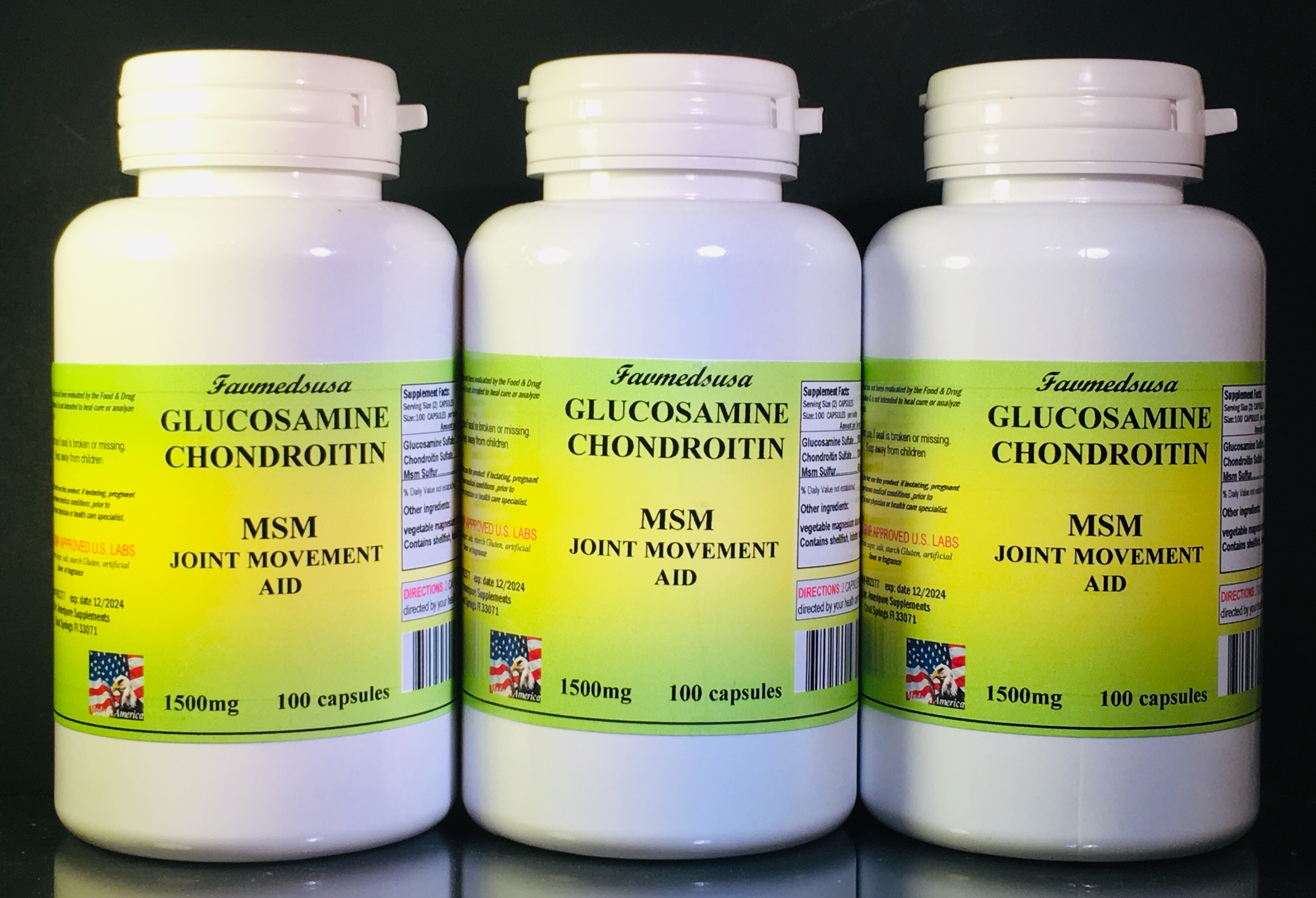 Glucosamine Chondroitin +MSM - 300 (3x100) capsules